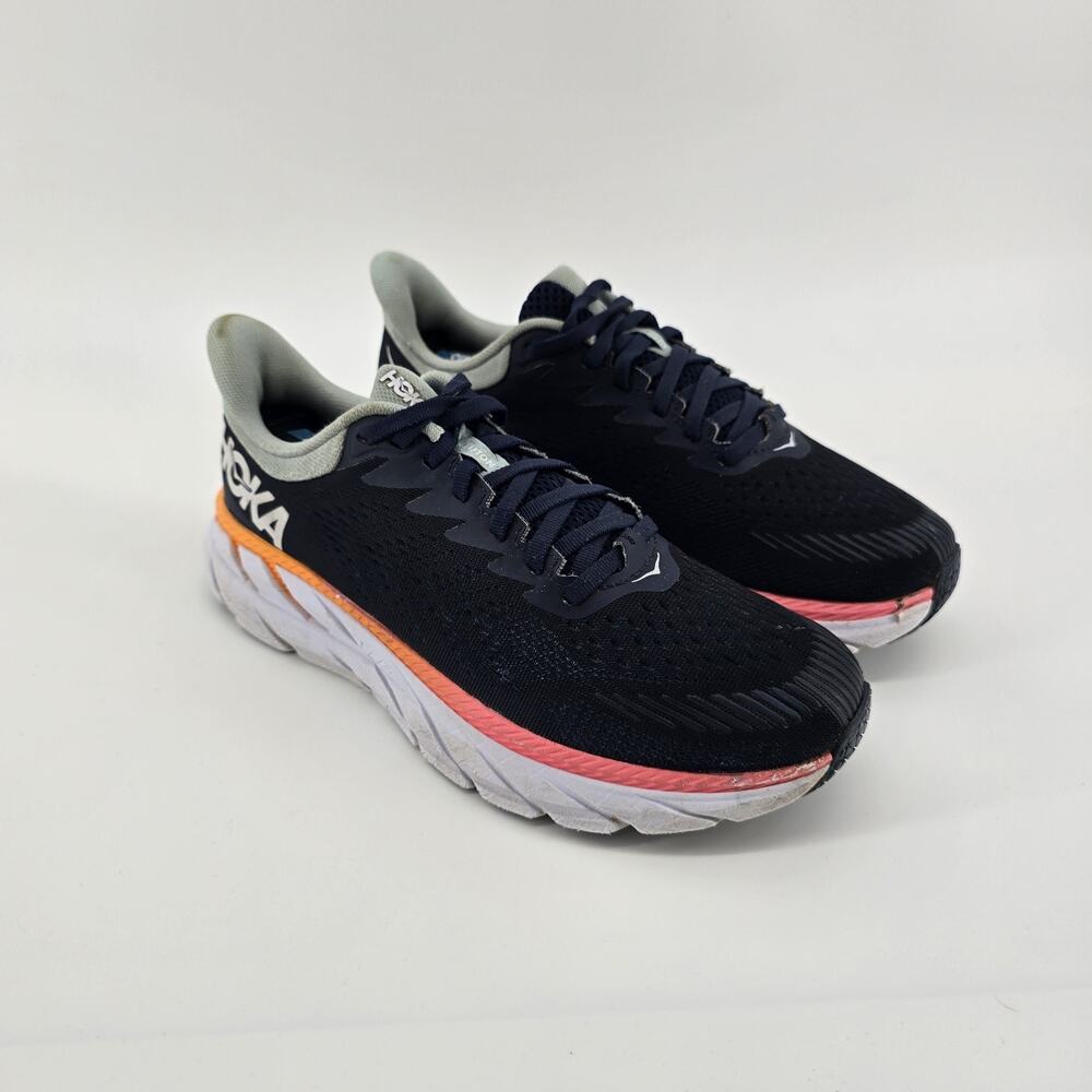 Hoka One One Clifton 7 Women's Size 7.5 Running Shoes 1110509 BIBH Navy Blue